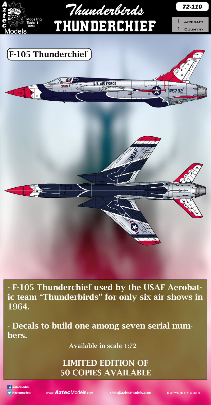 D72-110 Thunderbirds F-105 Thuderchief