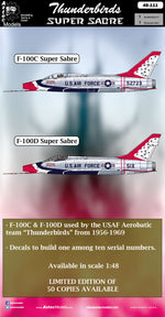 D48-111 Thunderbirds F-100 Super Sabre