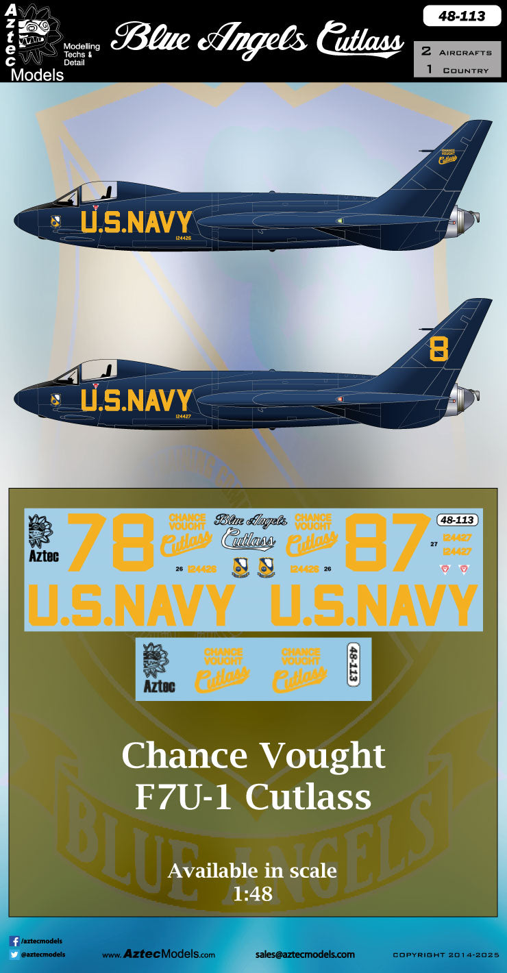 D-113 Blue Angels Chance Vought Cutlass