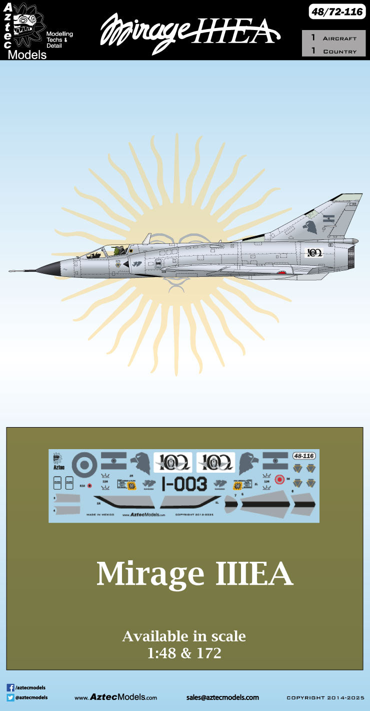 D-116 Mirage IIIEA Argentina Low Visibility