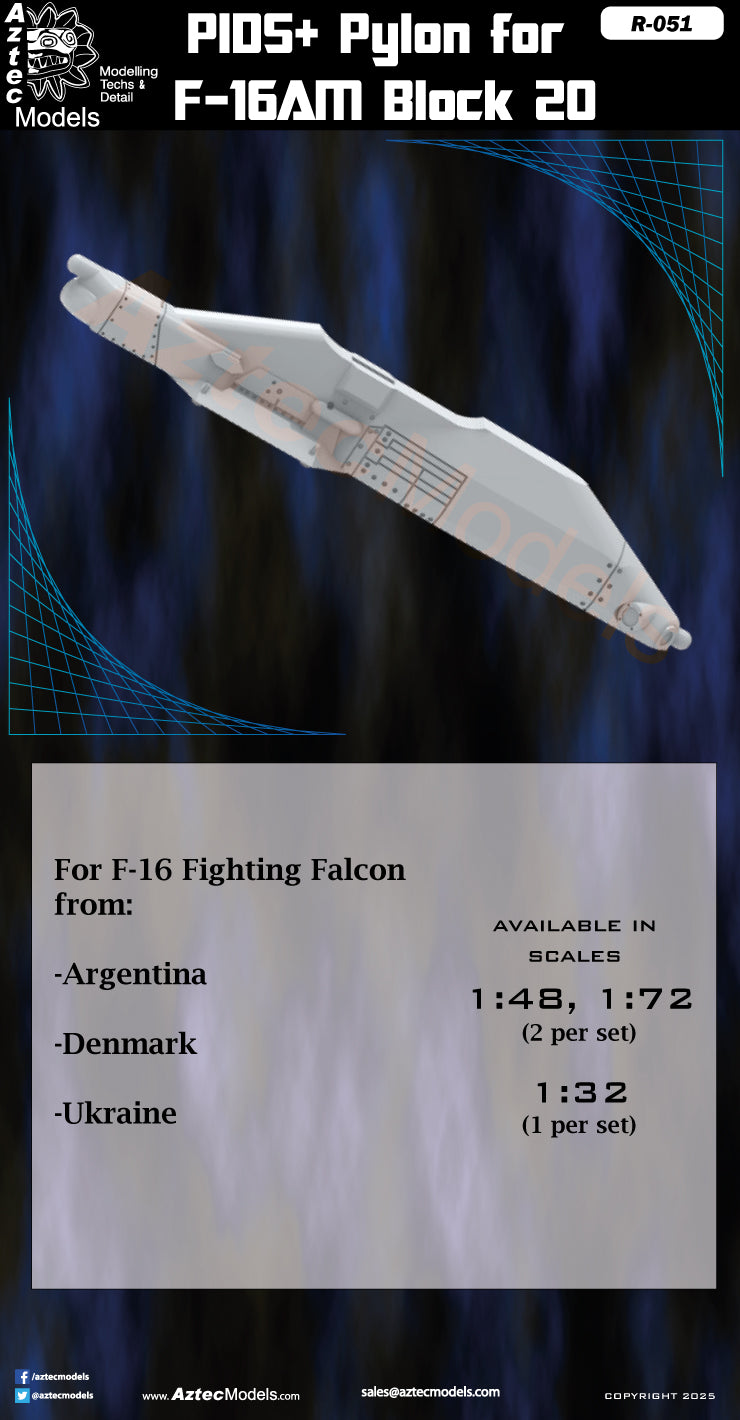 R-051 PIDS+ Pylon for F-16AM Block 20