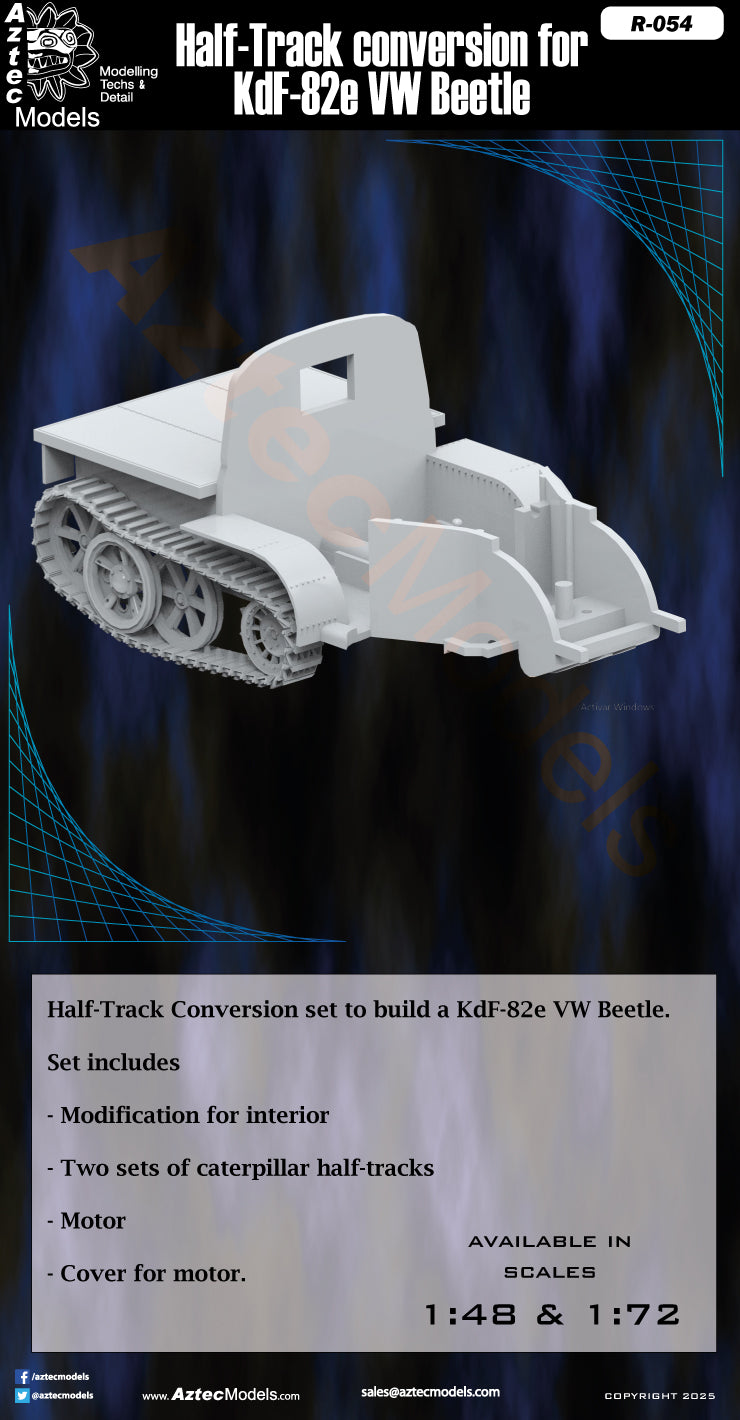 R-054 Half-Track conversion for KdF-82e VW Beetle