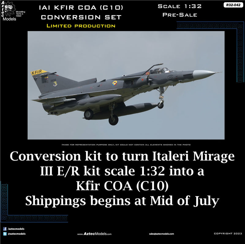 R-042 IAI Kfir COA (C10 variant) Conversion Limited Production