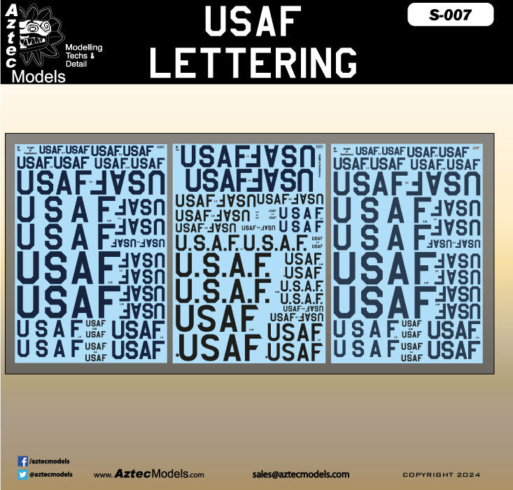 S-007 USAF Lettering