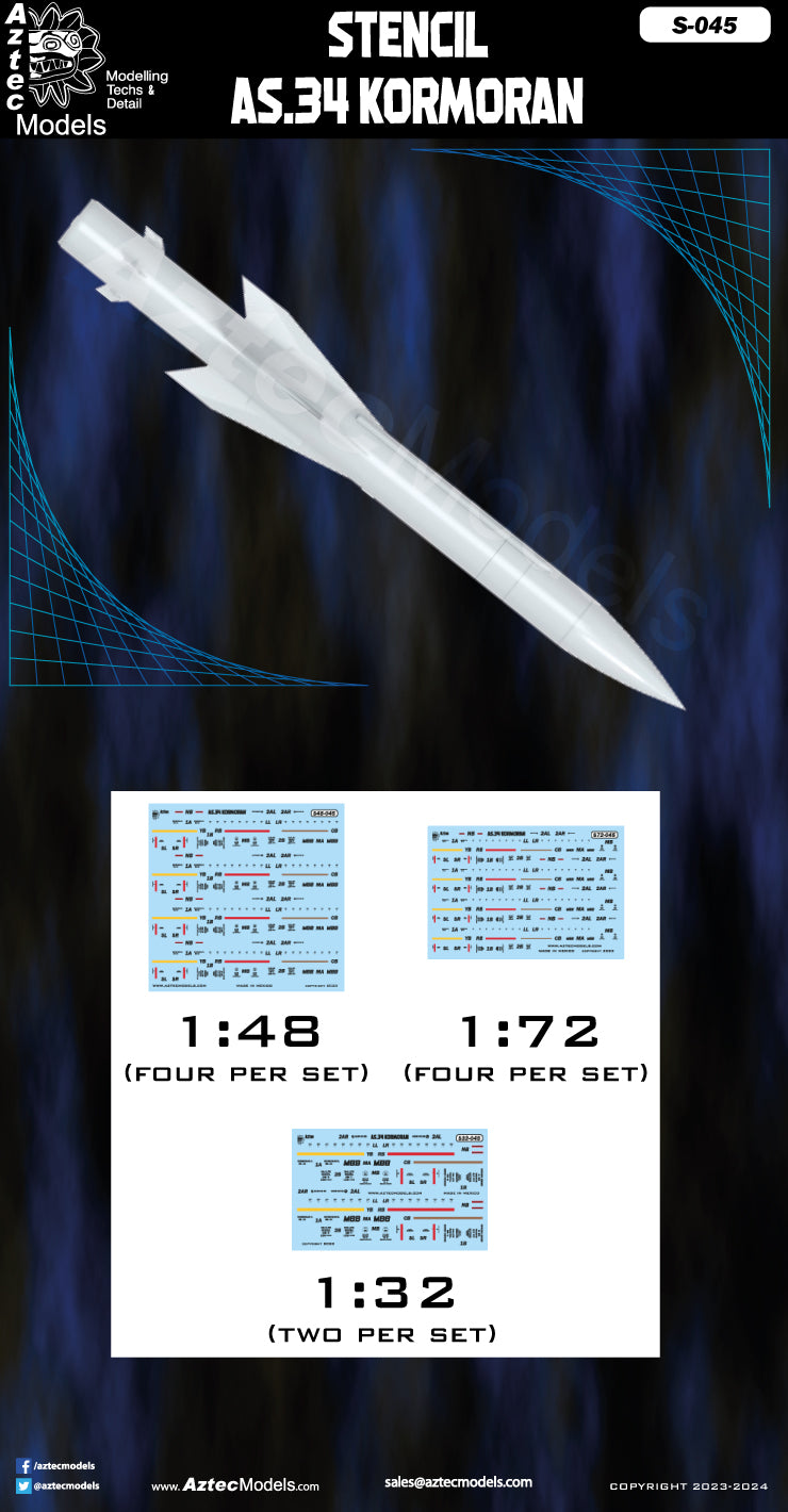 S-045 Stencil for AS.34 Kormoran missile