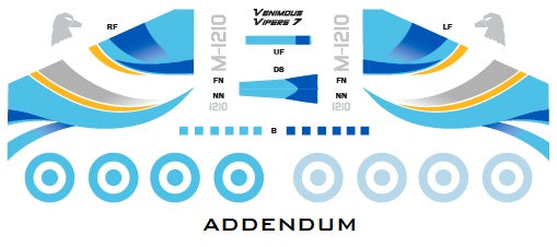 D-102-B Special decoration fin for F-16 Argentina