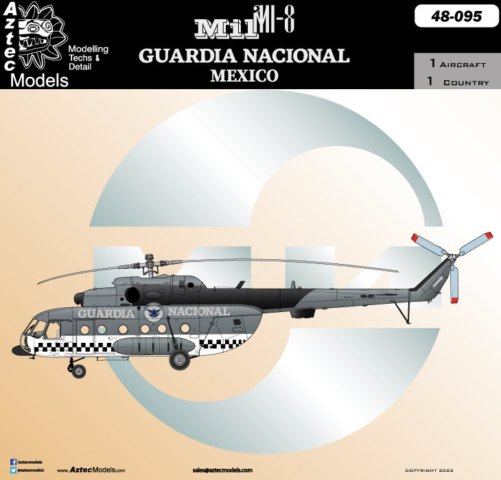 D-095 Mil Mi-8 Guardia Nacional Mexico – Aztec Models