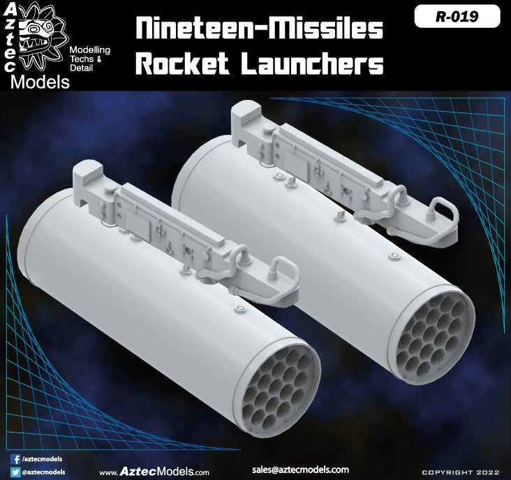 Aztect Rocket R-019 LAU-61 G/A Rocket Launcher set – Aztec Models
