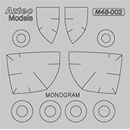 M48-002 A-37B Dragonfly Mask. Monogram