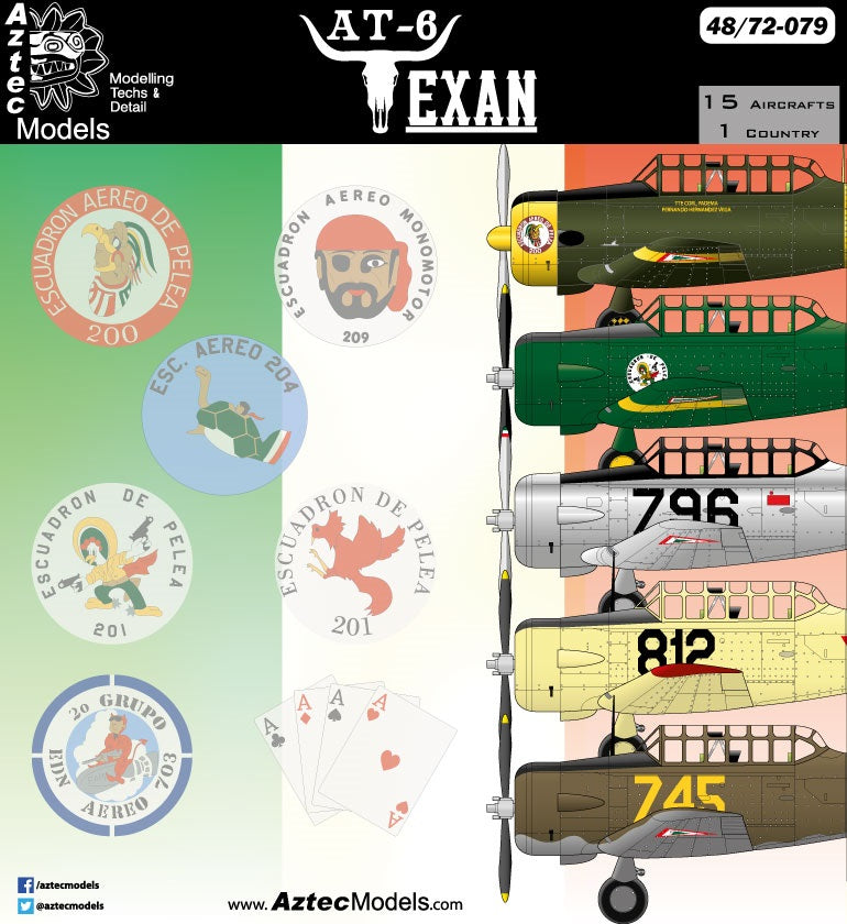 D-078 AT-6 Texan Mexican Air Force – Aztec Models